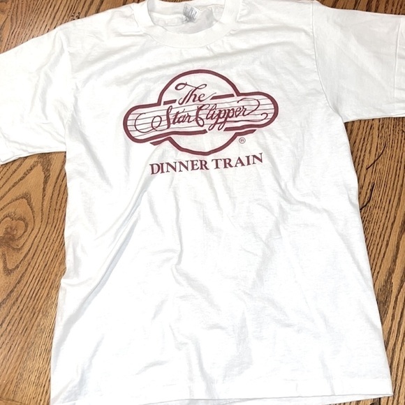 Hanes Vintage USA Made The Star Clipper Dinner Train Graphic T-Shirt - Picture 1 of 7